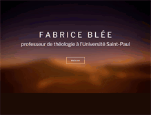 Tablet Screenshot of fabriceblee.com